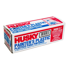 Painters Plastic, High Density, .31 mil x 9' x 400', Clear, 160/plt