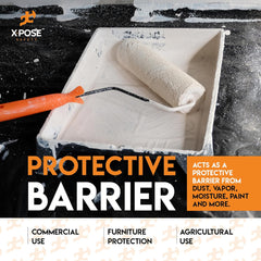Construction Film, 6 mil x 20' x 100', Black, 20/plt
