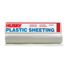 Plastic Sheeting, 3 mil x 10' x 100', Clear, 56/plt