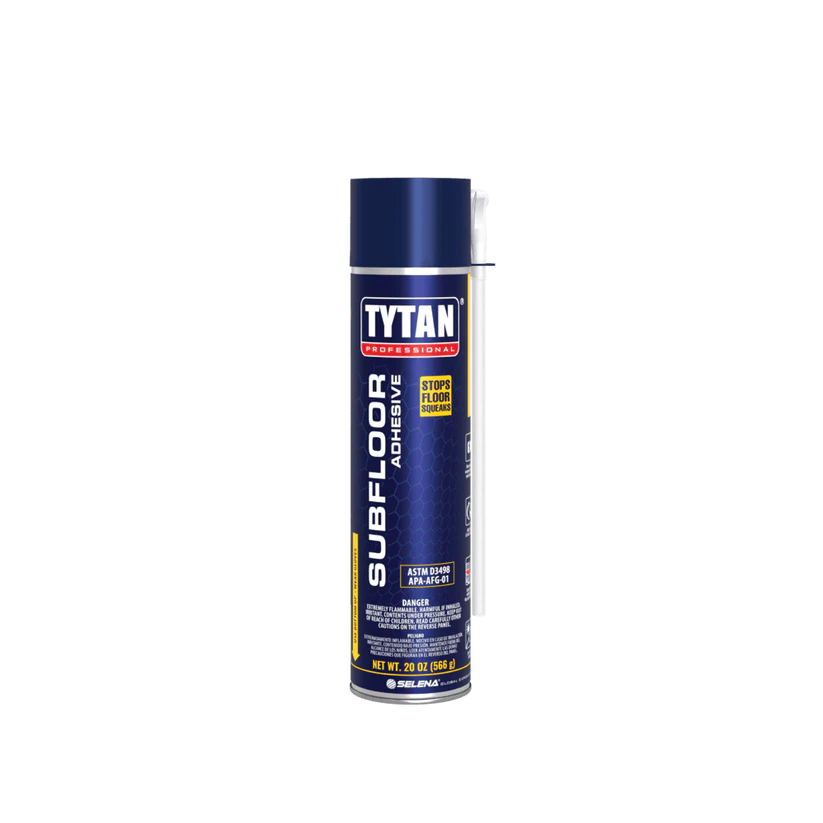 Tytan Subfloor Foam Adhesive, Straw, 20 oz | Sold Per Case (12 PCS / CASE)