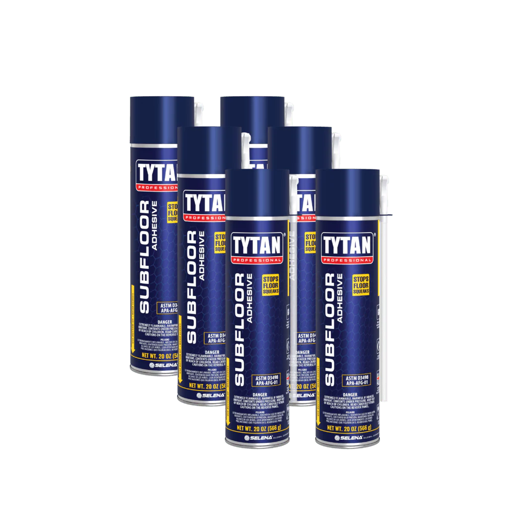 Tytan Subfloor Foam Adhesive, Straw, 20 oz | Sold Per Case (12 PCS / CASE)